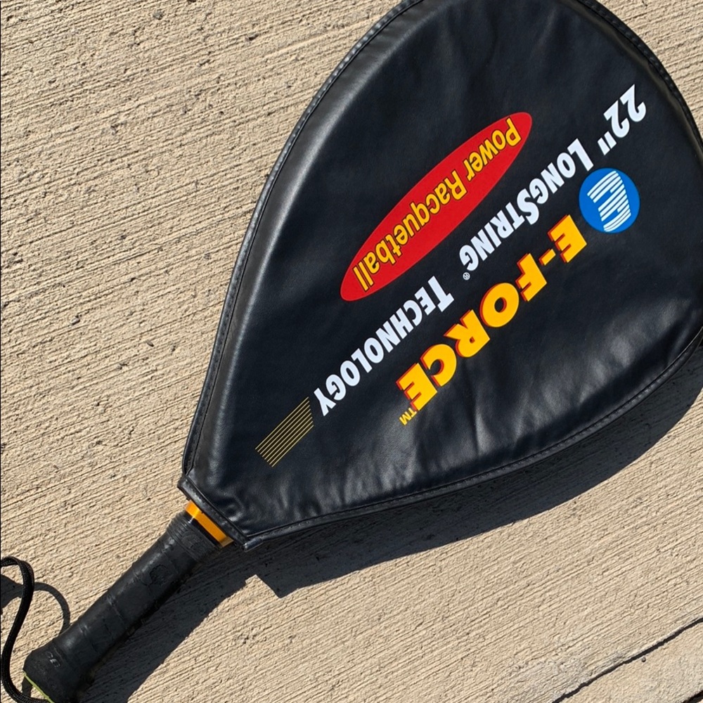 E-Force Racquetball Racket with Yellow Strings